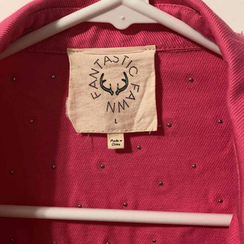 Pink Studded Shacket - Picture 6 of 8